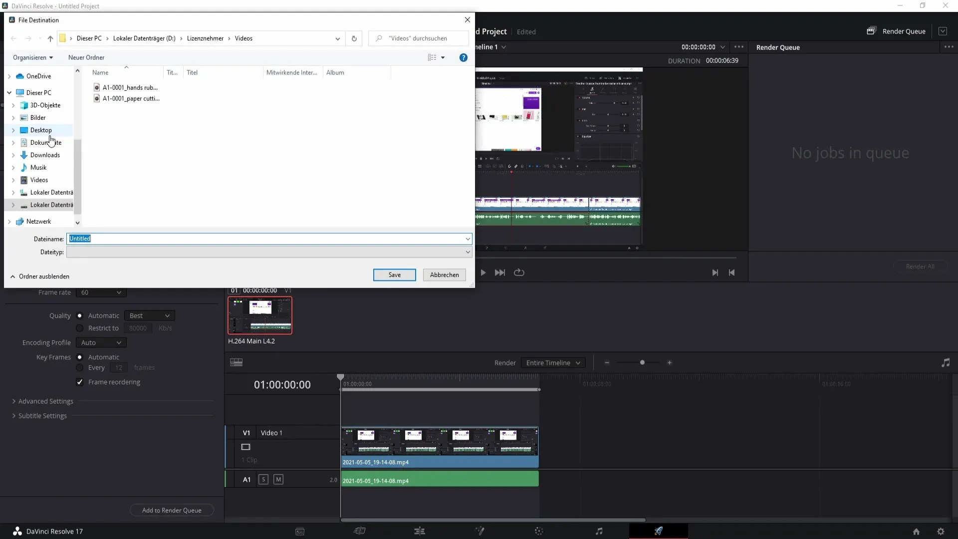 DaVinci Resolve: Export videa snadno proveden