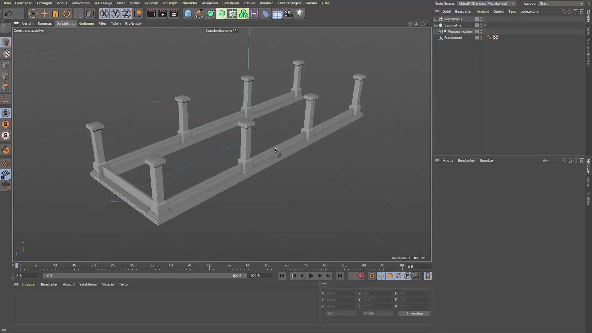 Geländer effektiv in Cinema 4D erstellen