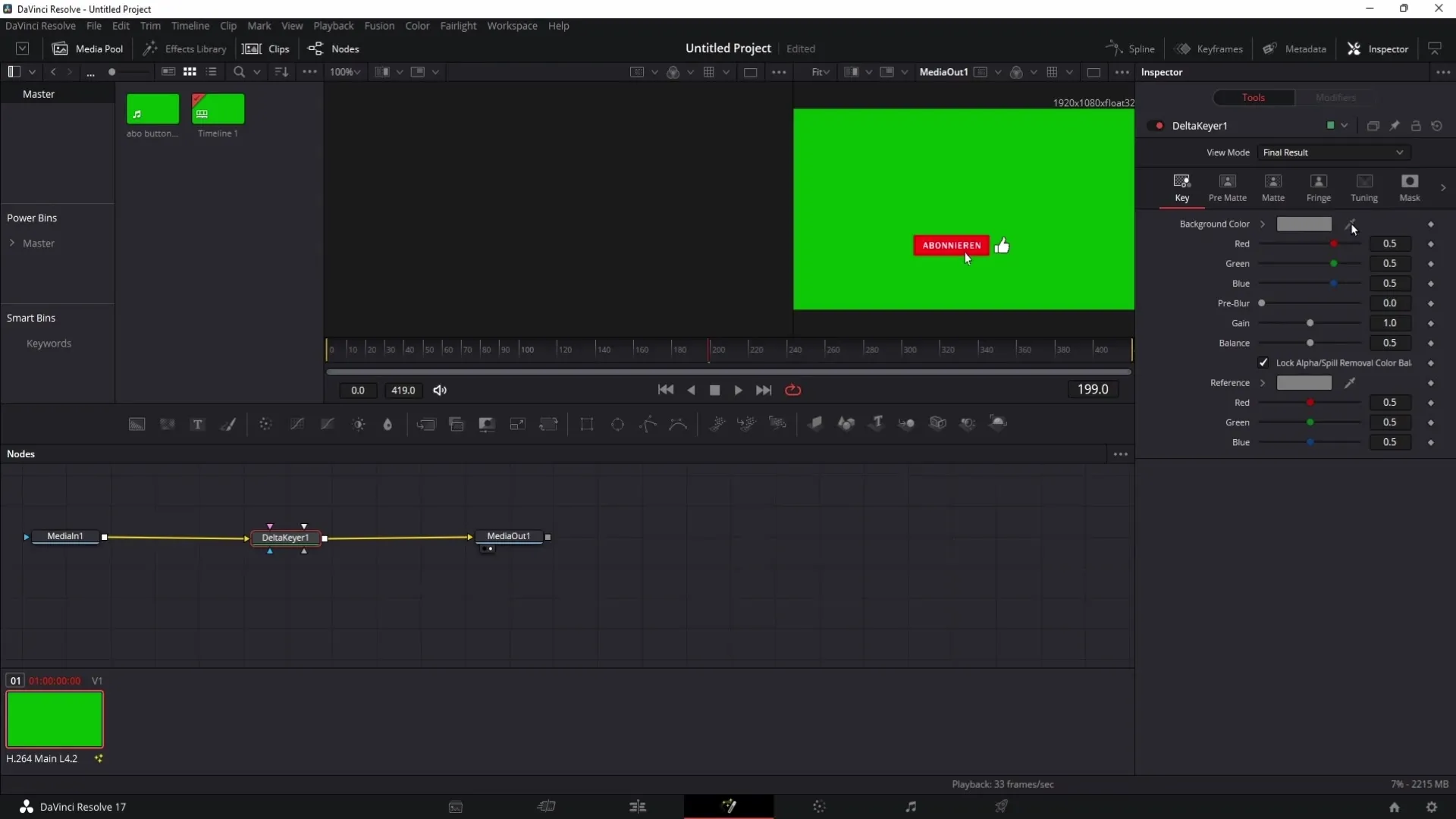 DaVinci Resolve: Průhledné pozadí jednoduše exportovat