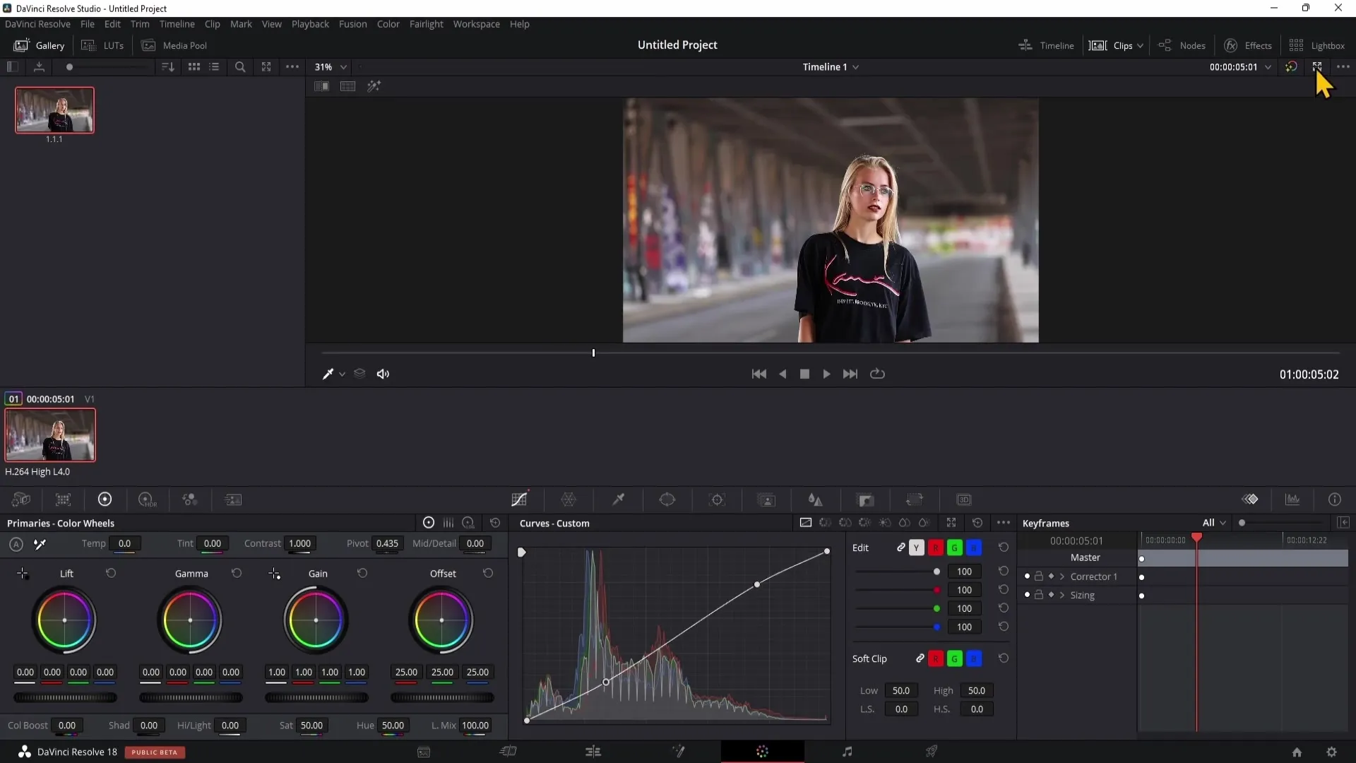 Kroky k exportu obrazu v DaVinci Resolve