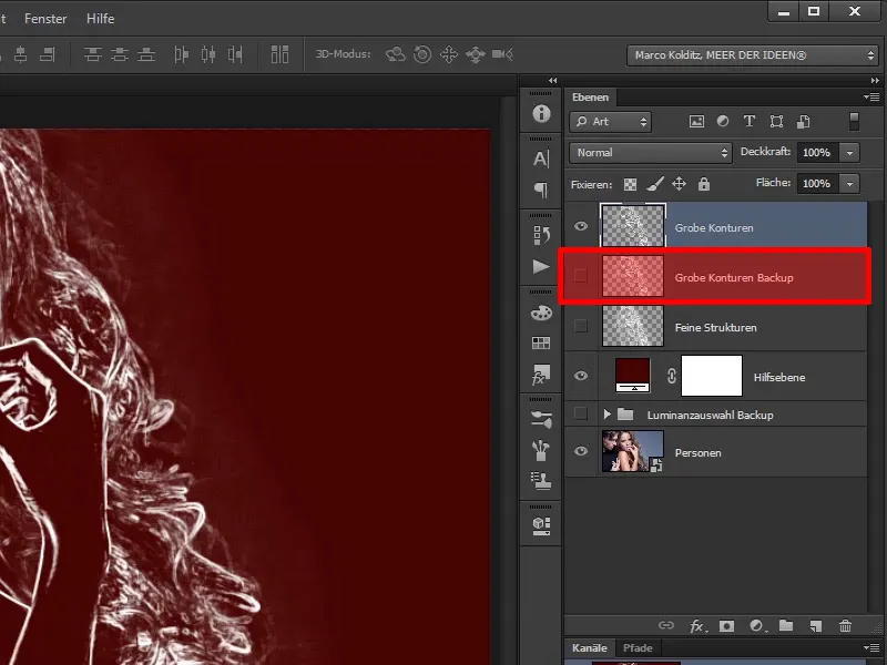 Photoshop composing - Fire and ice - Part 03: Wiping fire into the image