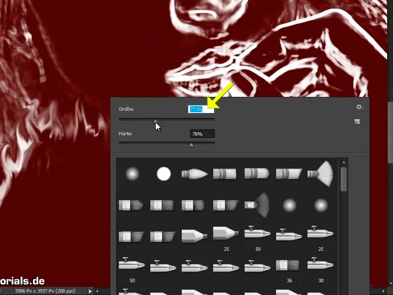 Photoshop komponavimas - ugnis ir ledas - dalis 03: ugnį nudažyti į paveikslėlį Fotosopų komponavimas - ugnis ir ledas - Dalis 03: Įterpti ugnį į paveikslėlį.