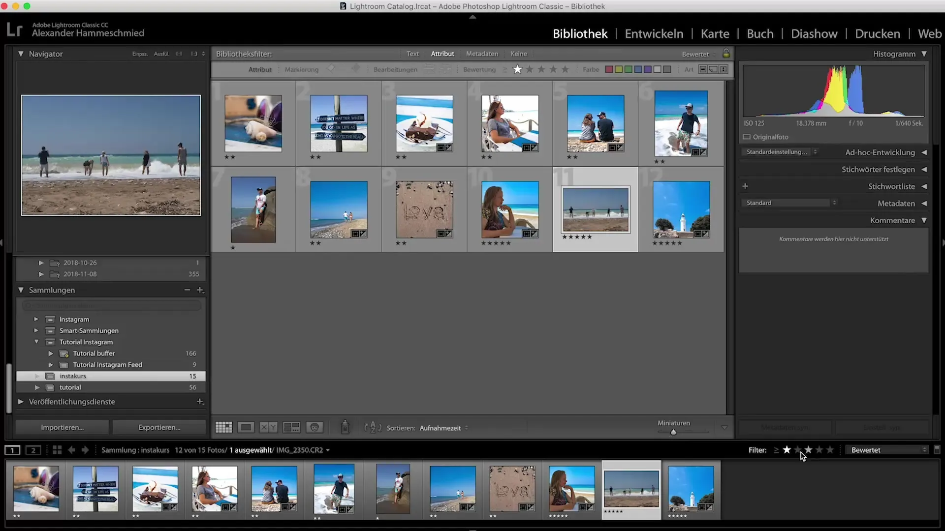 Guida a Lightroom per un'efficace modifica delle immagini per Instagram
