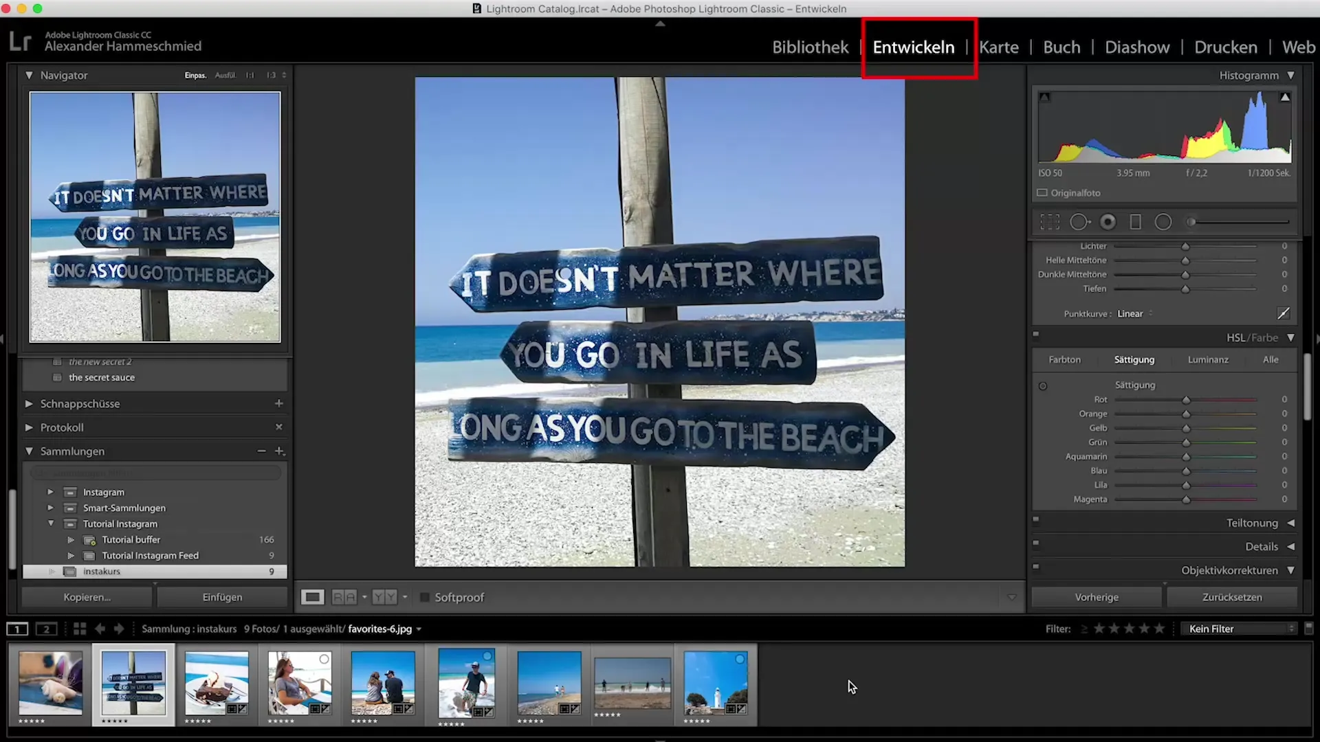 Guida Lightroom per una efficace elaborazione delle immagini per Instagram