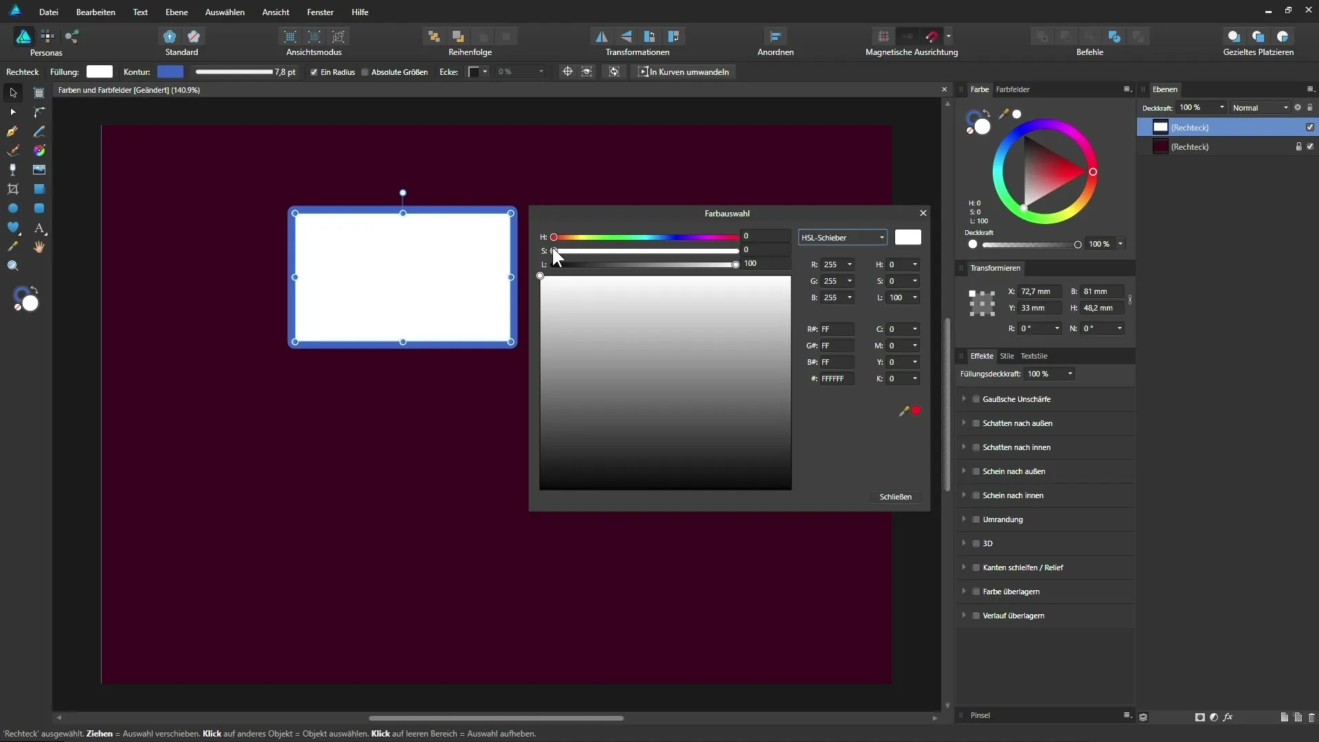 Menggunakan warna secara tepat di Affinity Designer Menggunakan warna secara tepat di Affinity Designer