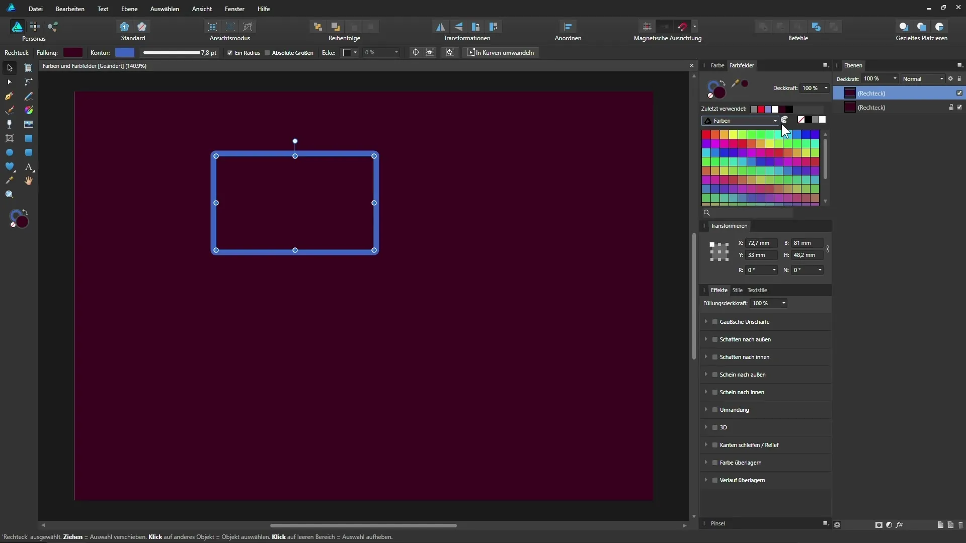 Menggunakan warna secara efektif di Affinity Designer Menggunakan warna secara terarah dalam Affinity Designer