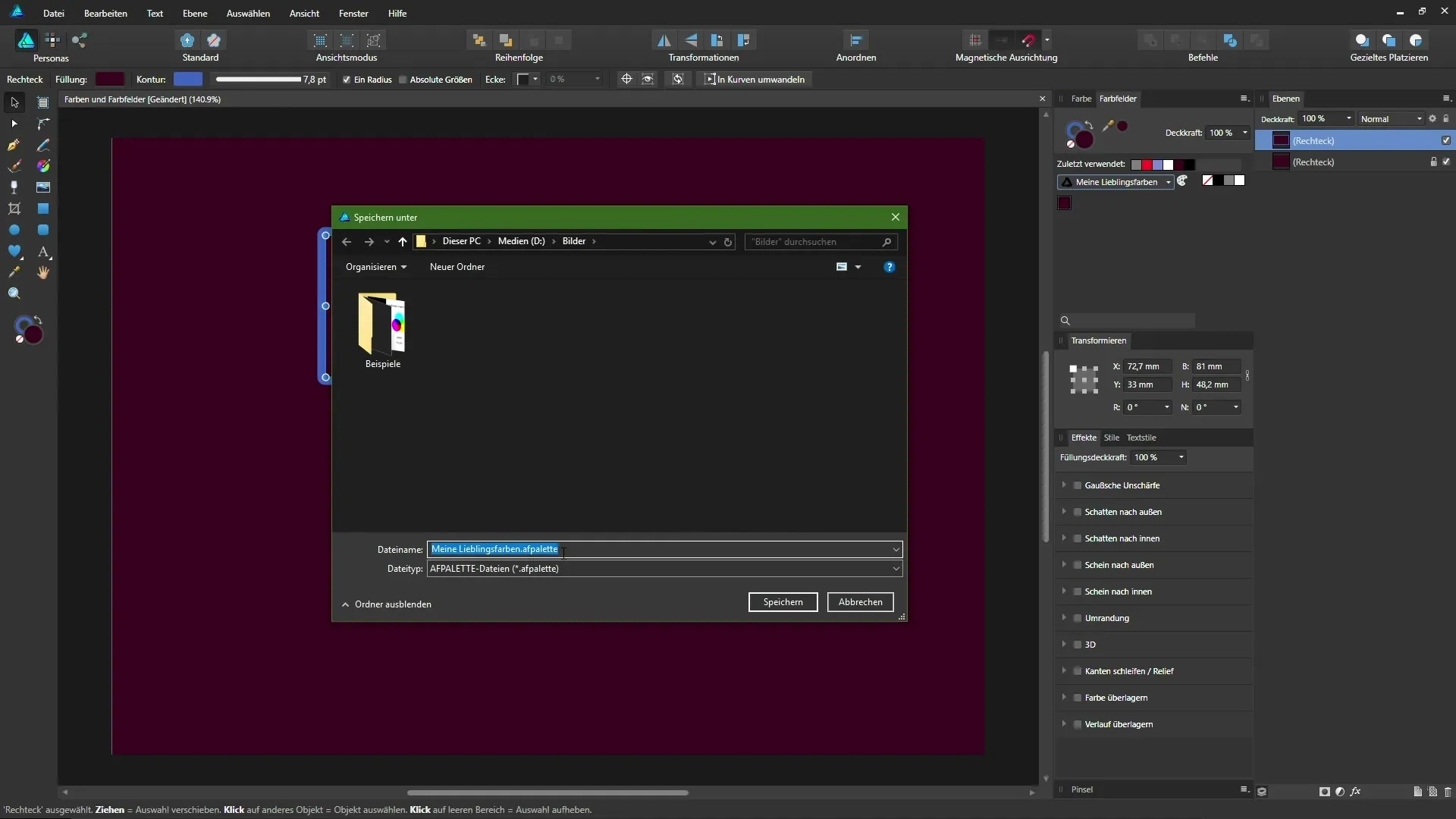 Utilizarea intenționată a culorilor în Affinity Designer