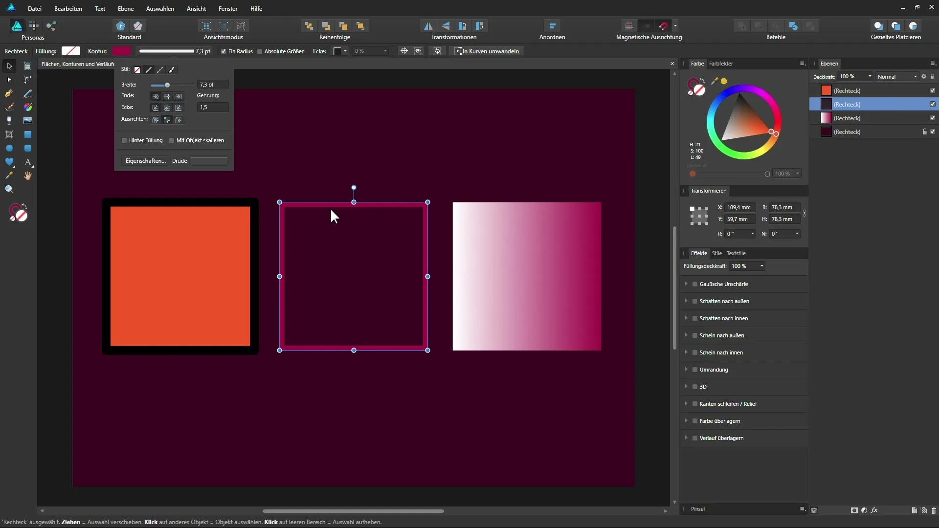 Affinity Designer: Forstå flader, konturer og skrifttyper