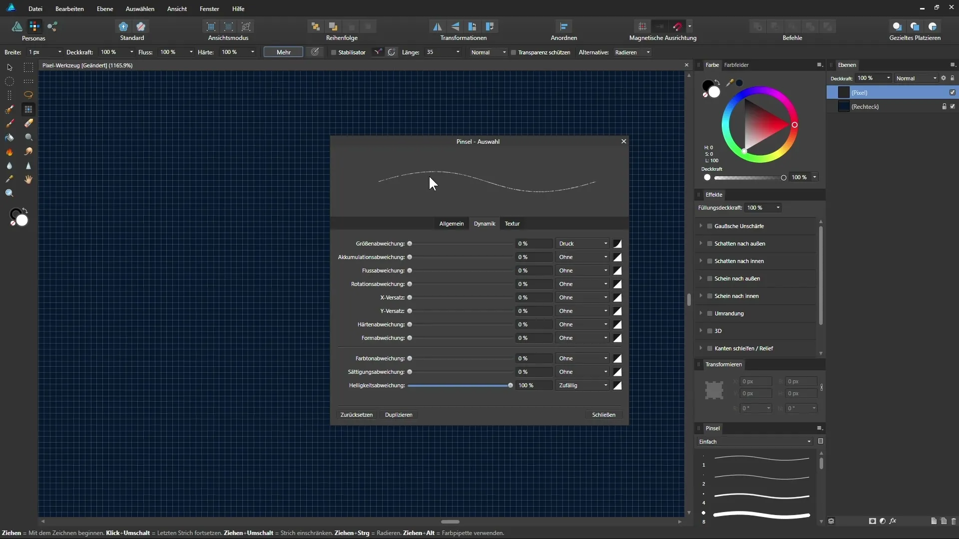 Crearea precisă a pixelgrafica cu Affinity Designer