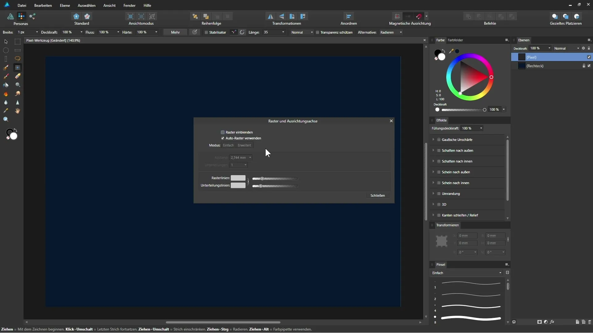 Crearea precisă a pixelgrafikelor cu Affinity Designer