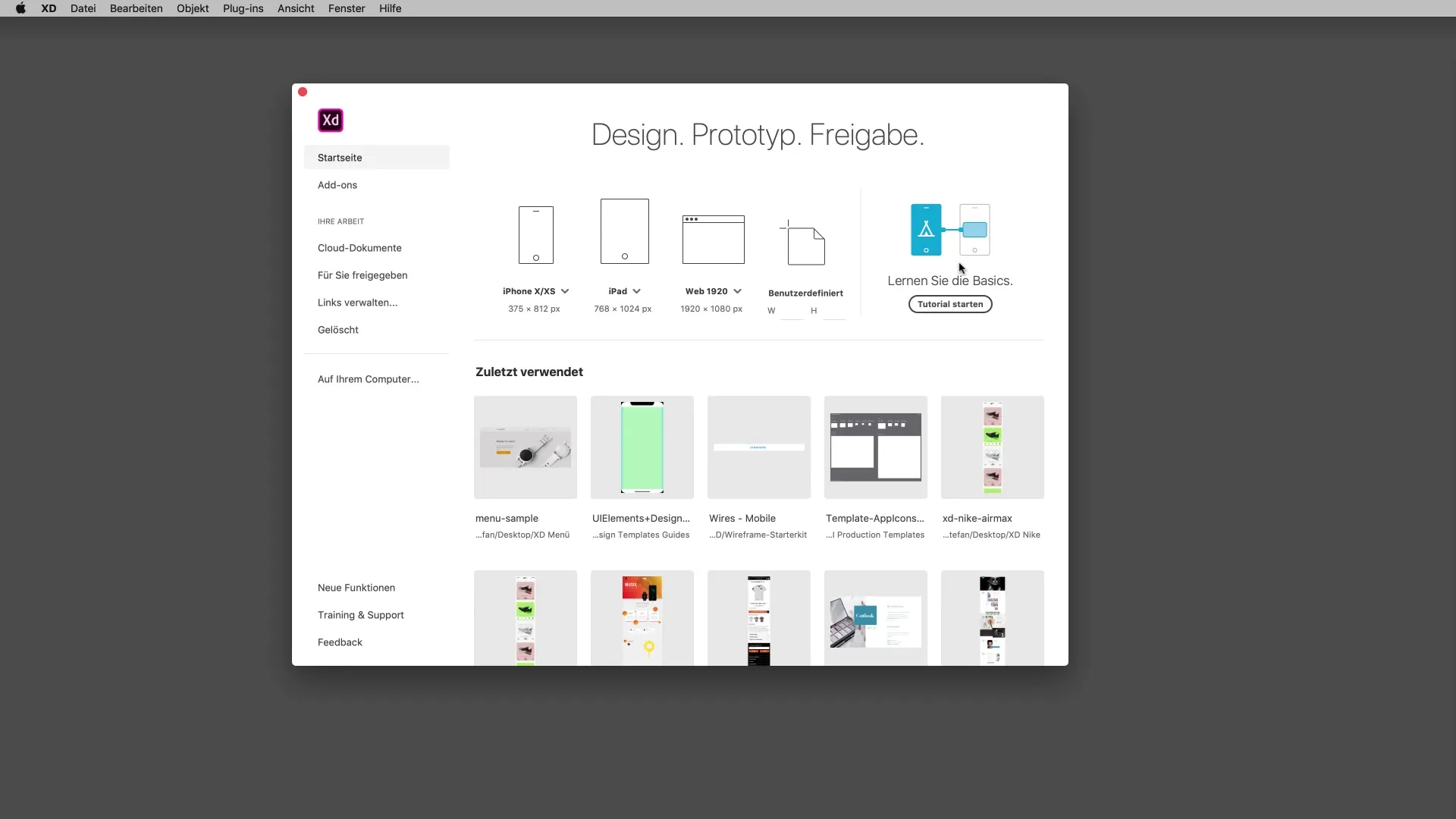 Effektiv begyndelse i Adobe XD og dets funktioner