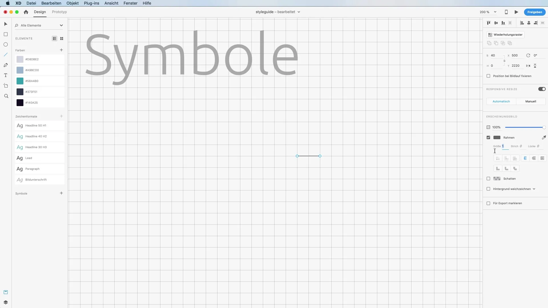 Membuat dan mengelola simbol dan bentuk di Adobe XD