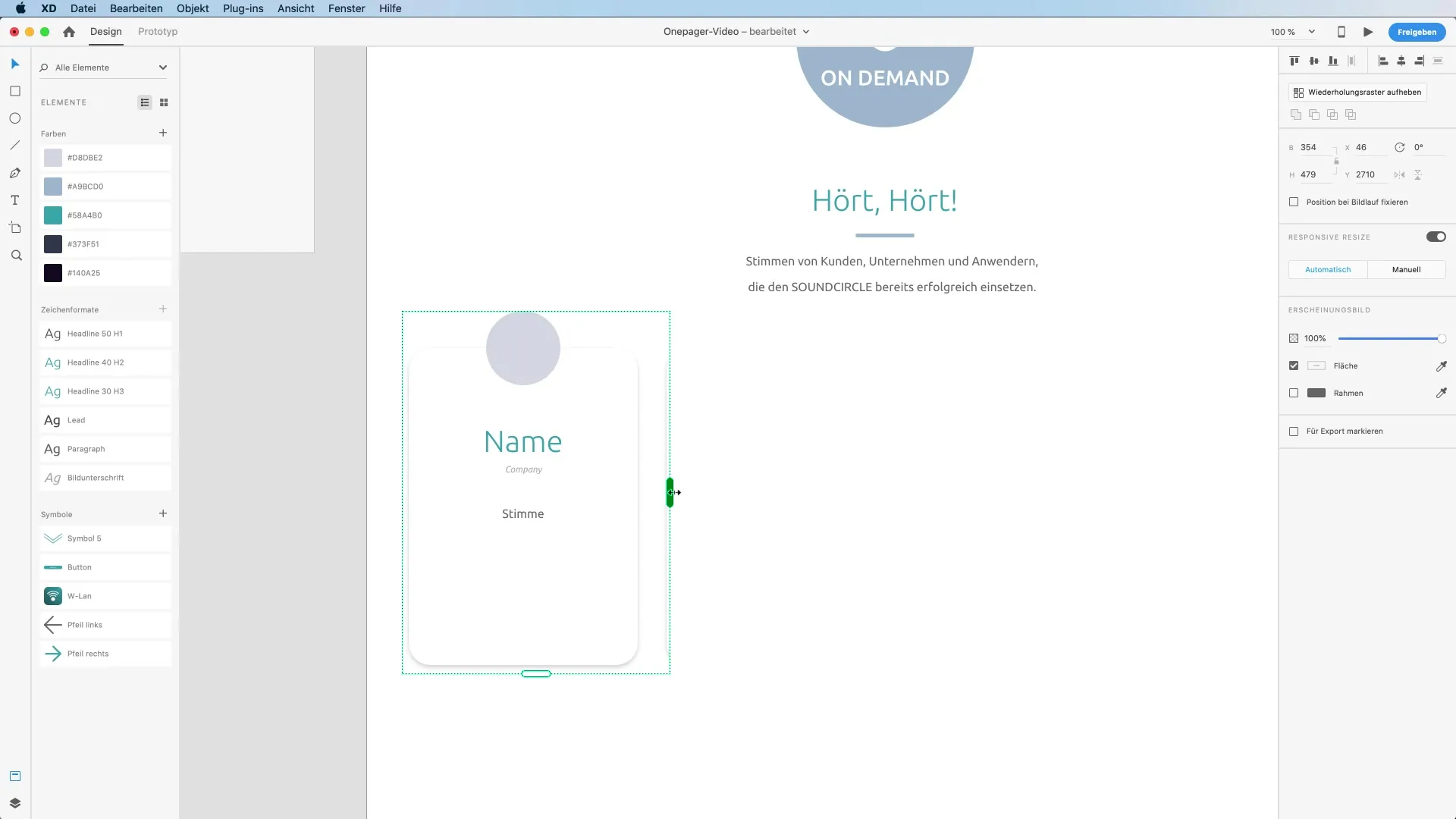 Utilizarea eficientă a modelului de repetare în Adobe XD