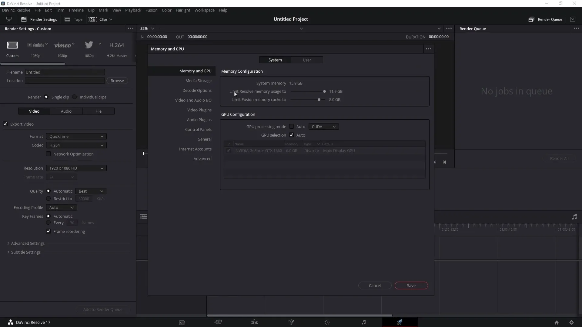 Oprava chyb v DaVinci Resolve: Renderování úlohy 1 selhalo