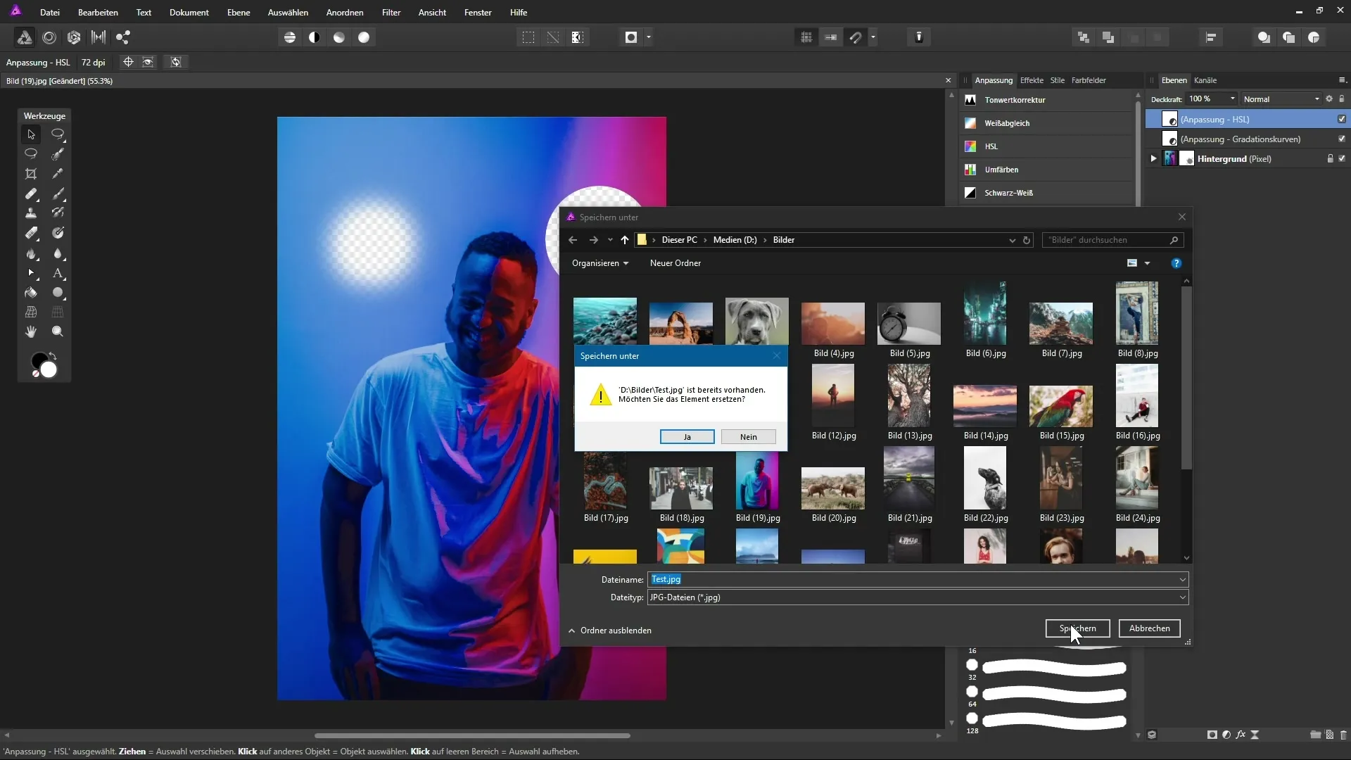 Bilder speichern und exportieren in Affinity Photo leicht gemacht