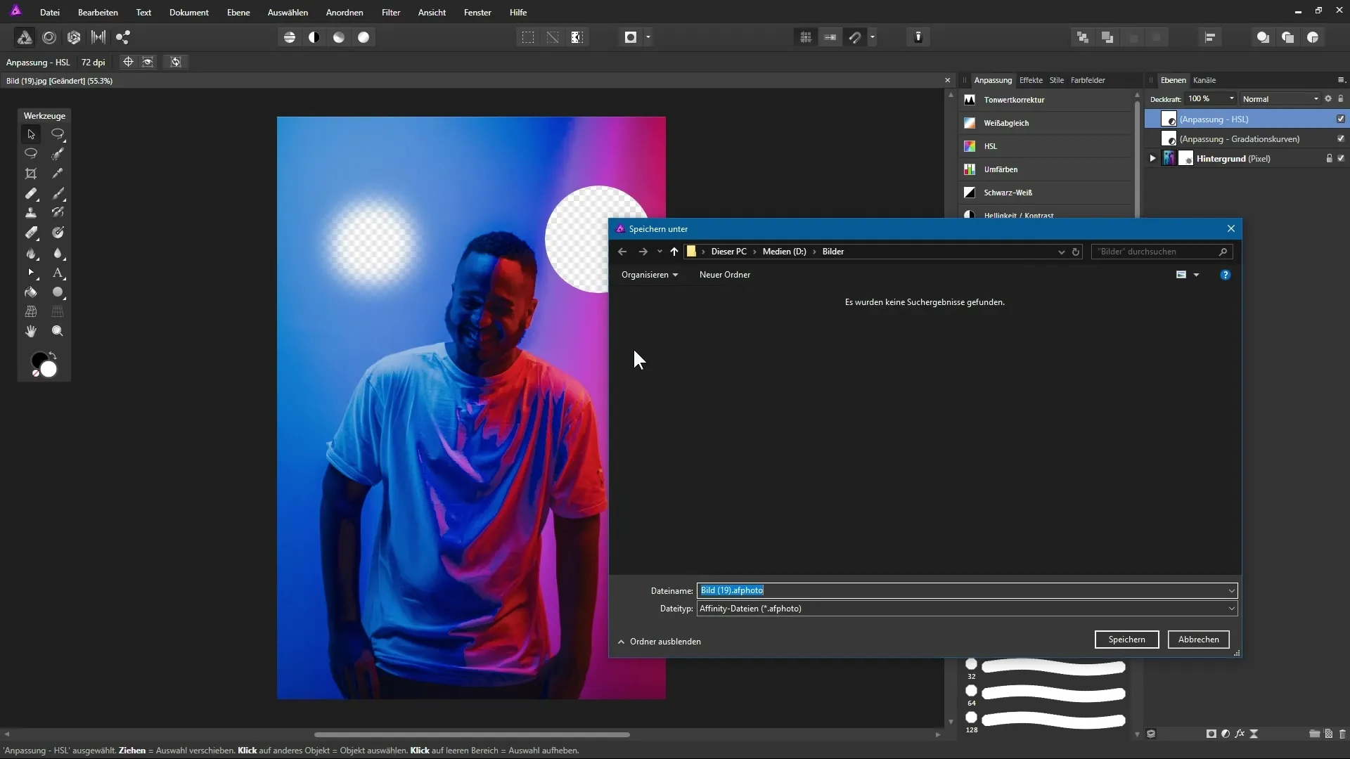Bilder speichern und exportieren in Affinity Photo leicht gemacht