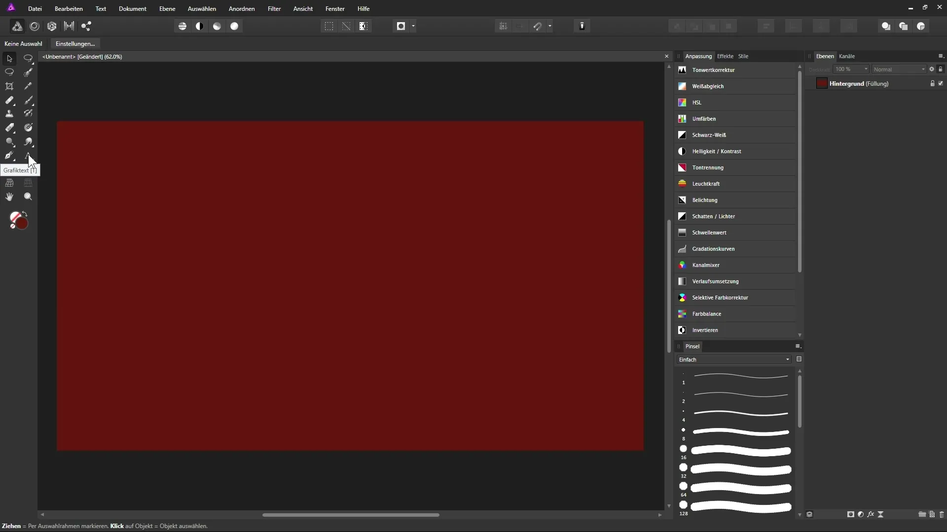 Text-Werkzeug in Affinity Photo effektiv nutzen