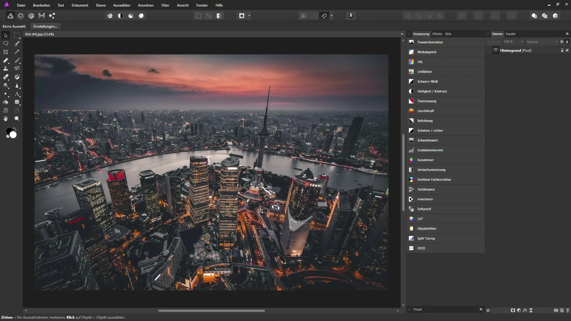 Simulierter Tiefenunschärfe-Effekt in Affinity Photo erstellen