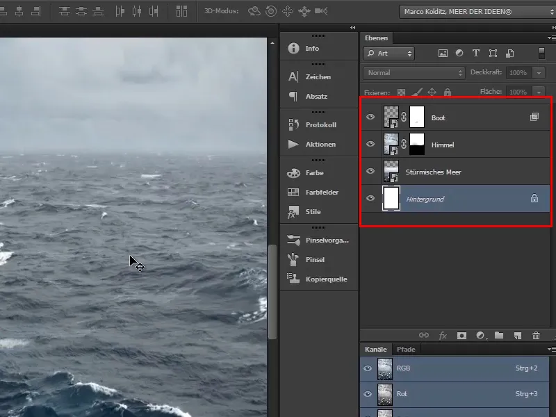 Photoshop - El oráculo del mar - Parte 03: Lámpara de recorte