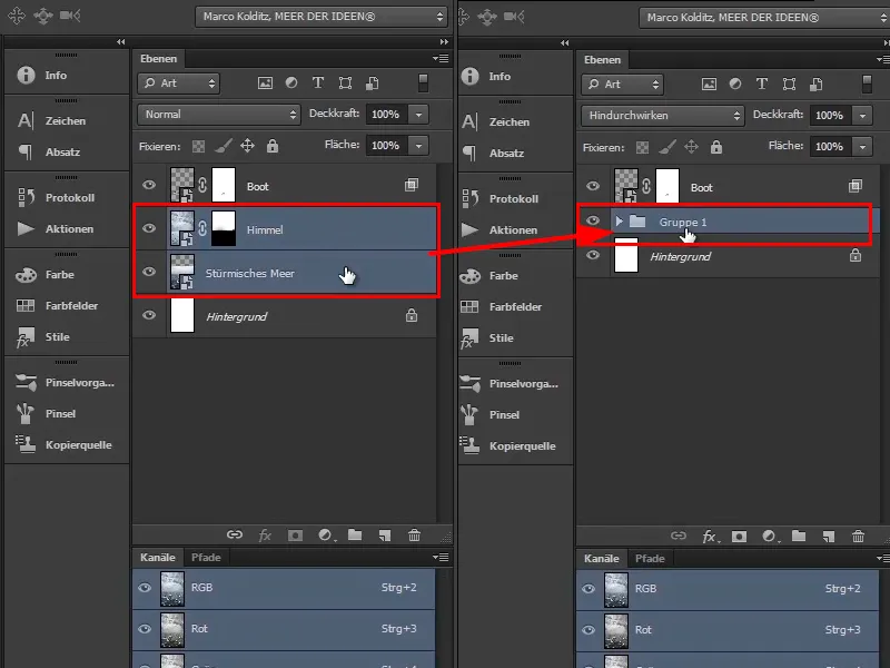 Photoshop - El oráculo del mar - Parte 03: Lámpara de recorte