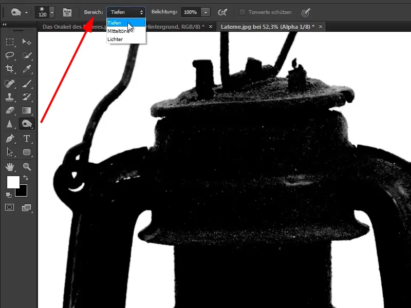 Photoshop - El oráculo del mar - Parte 03: Lámpara de recorte