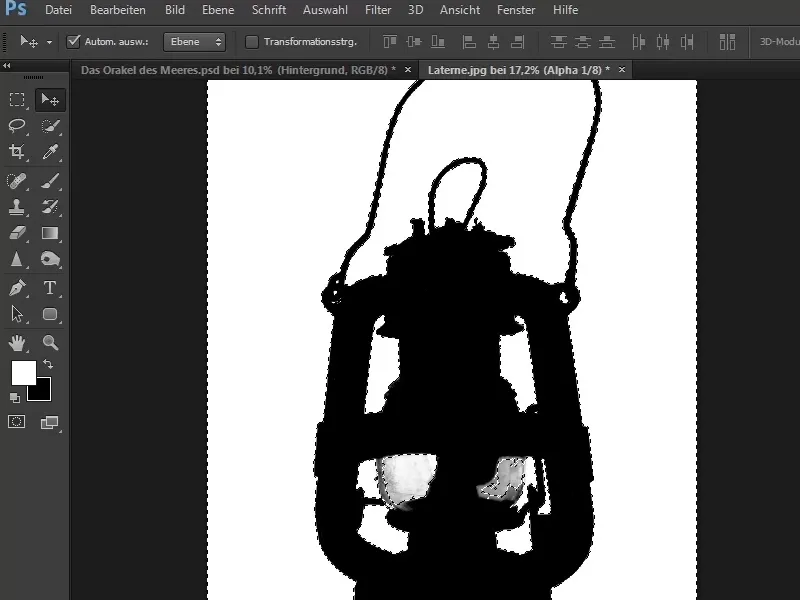 Photoshop - El oráculo del mar - Parte 03: Lámpara de recorte