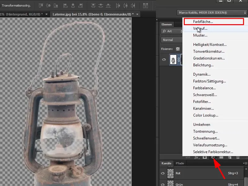 Photoshop - El oráculo del mar - Parte 03: Lámpara de recorte