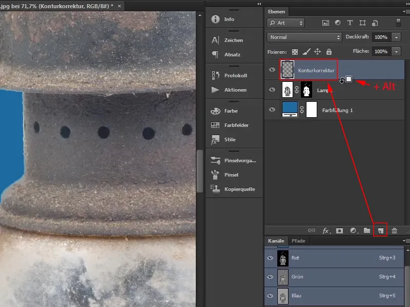 Photoshop - El oráculo del mar - Parte 03: Lámpara de recorte