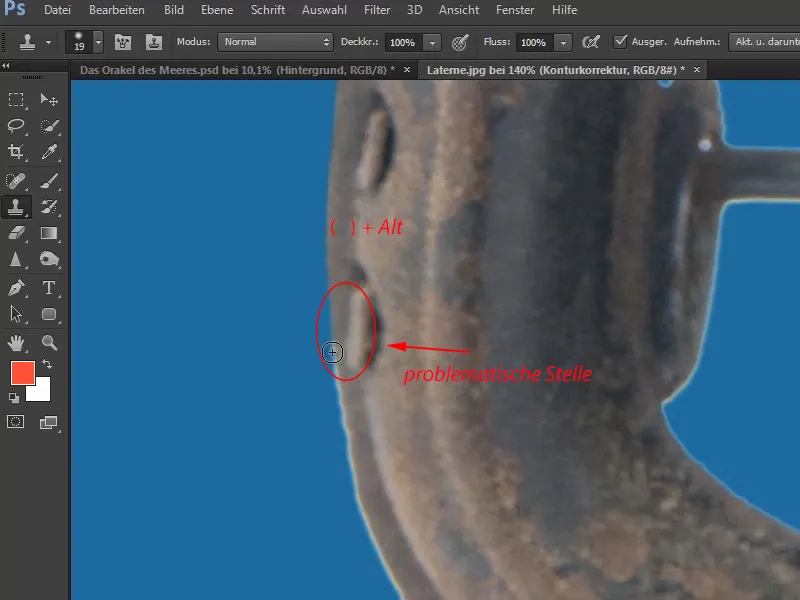 Photoshop - El oráculo del mar - Parte 03: Lámpara de recorte