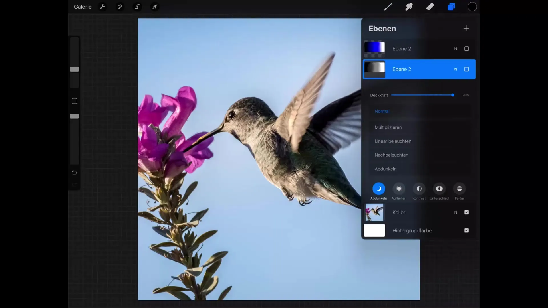 Digital kunst med Procreate: Overblændingsmetoder til oplysning og kontrast