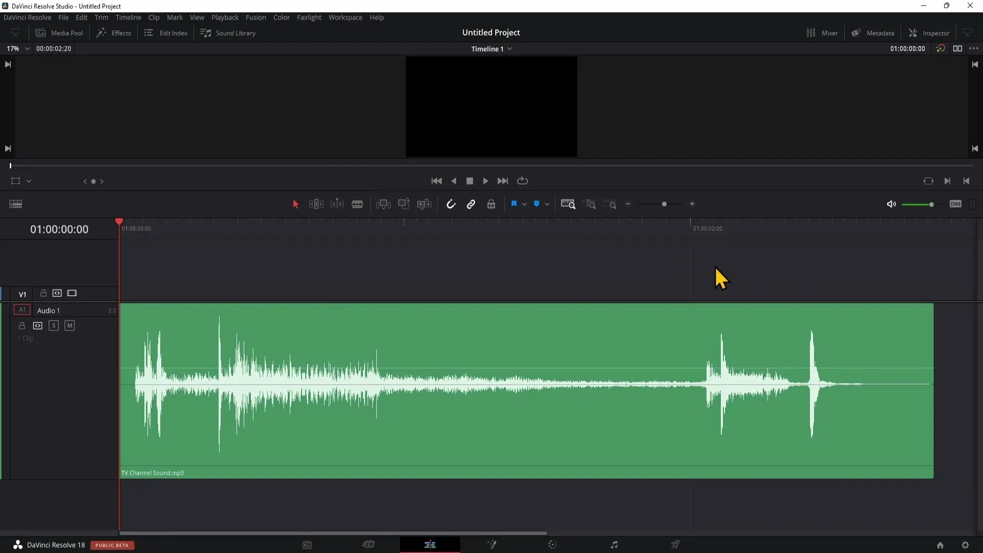 Převést stereo na mono v programu DaVinci Resolve - krok za krokem návod pro začátečníky