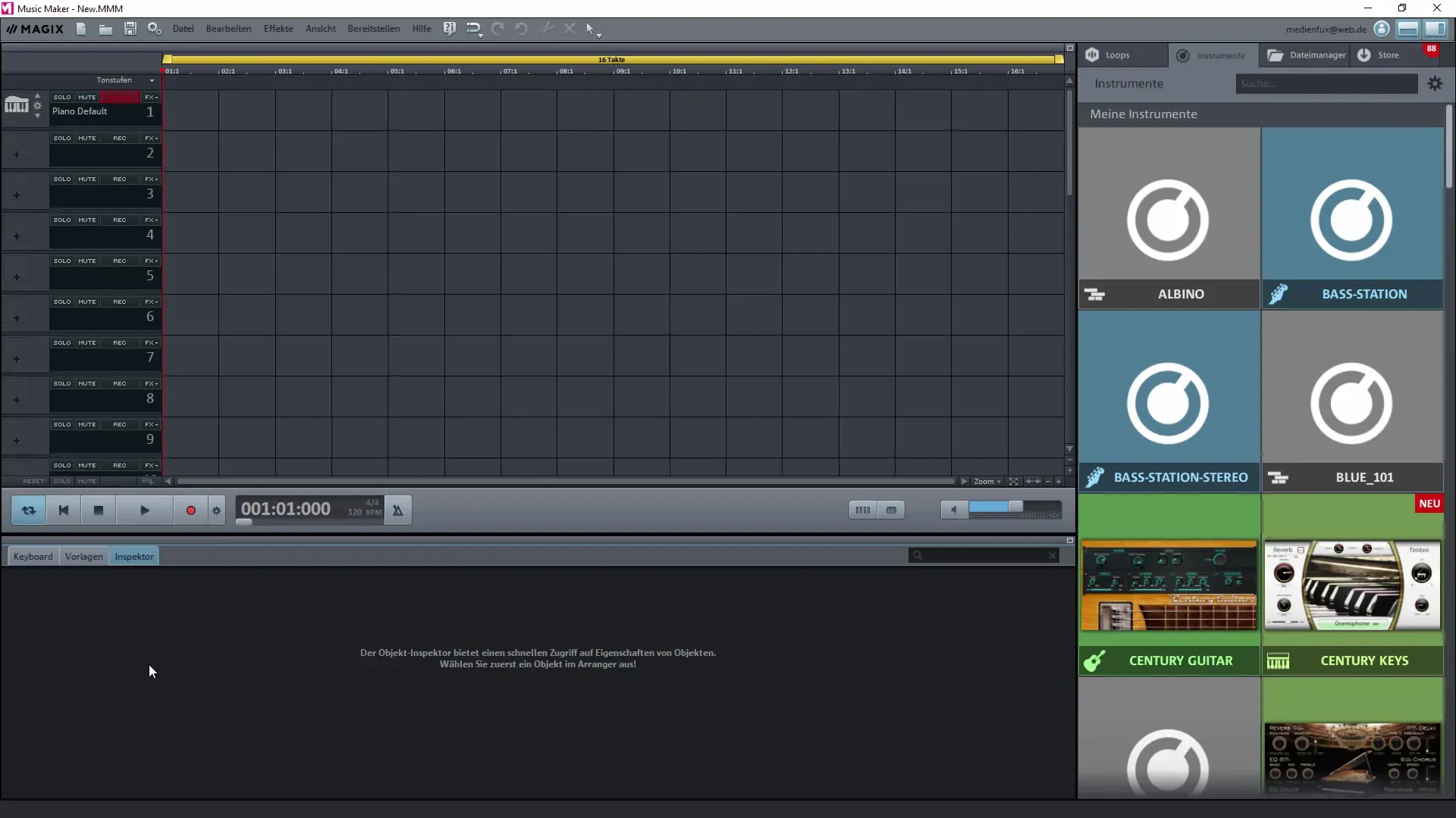 Interfața de program în Magix Music Maker: ghid pas cu pas