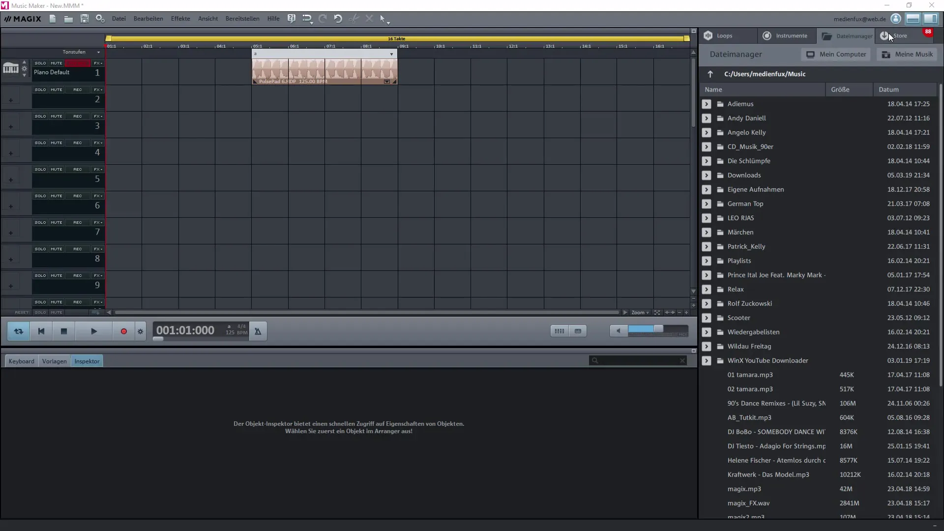 Interfața programului în Magix Music Maker: Ghid pas cu pas