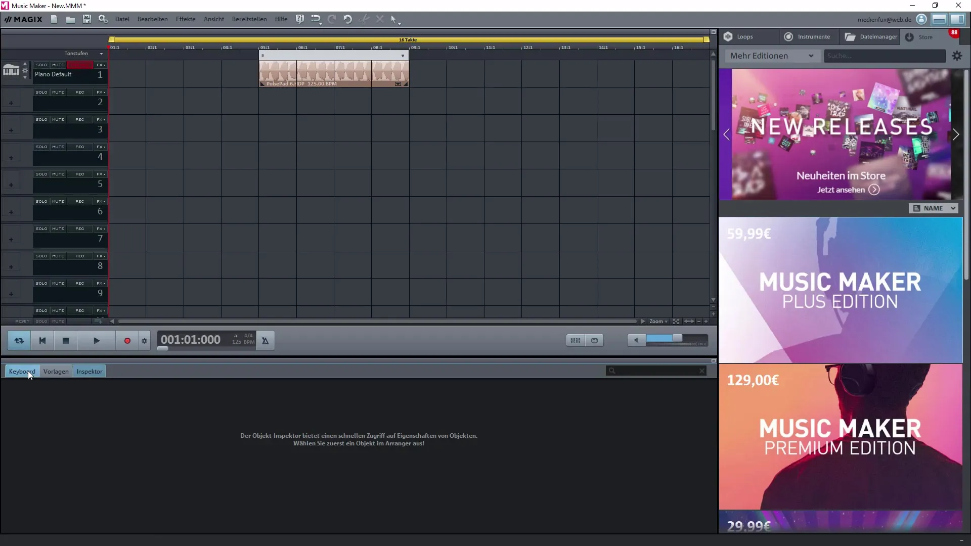 Interfața programului în Magix Music Maker: Ghid pas cu pas