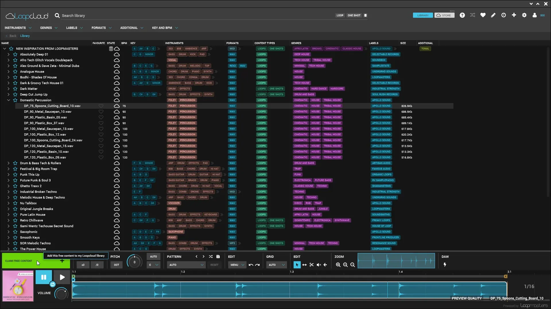 효과적인 Loop-Verwaltung Loopcloud와 Magix Music Maker를 위한