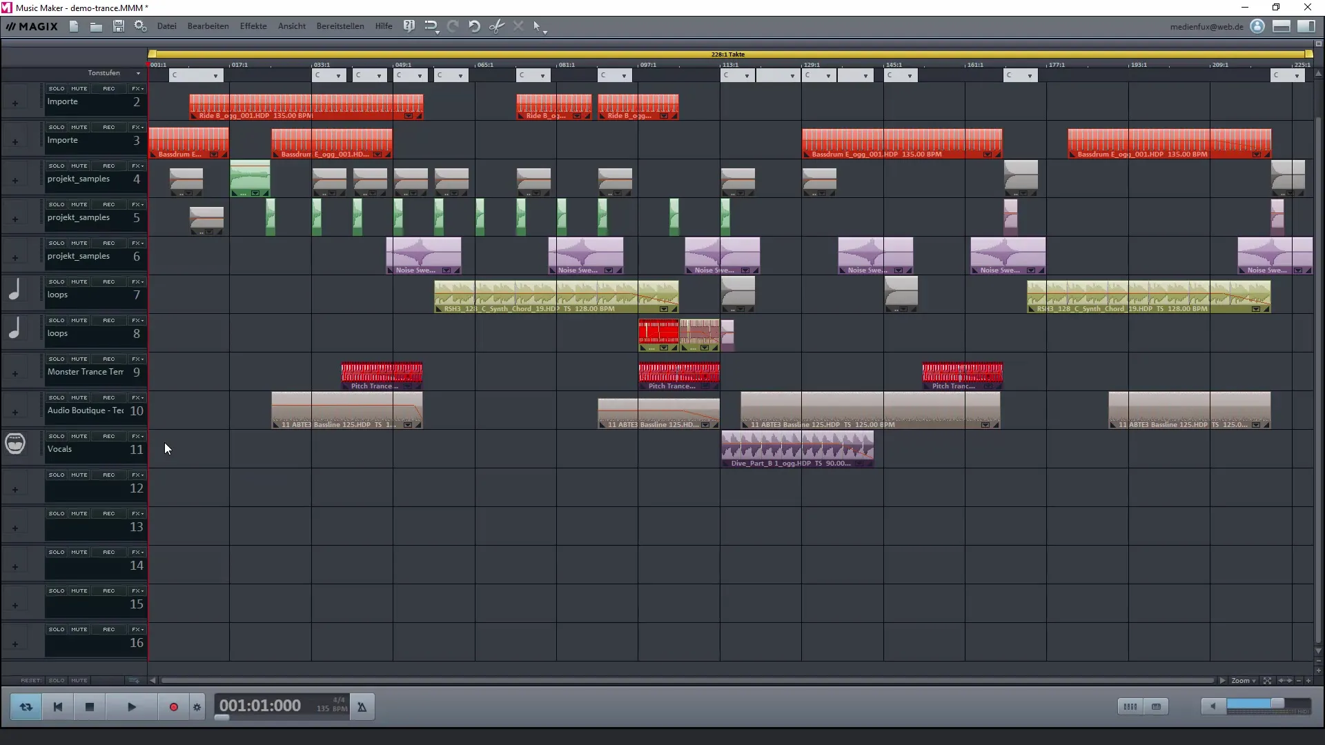 Magix Music Maker로 나만의 음악 만들기: 프로젝트 곡