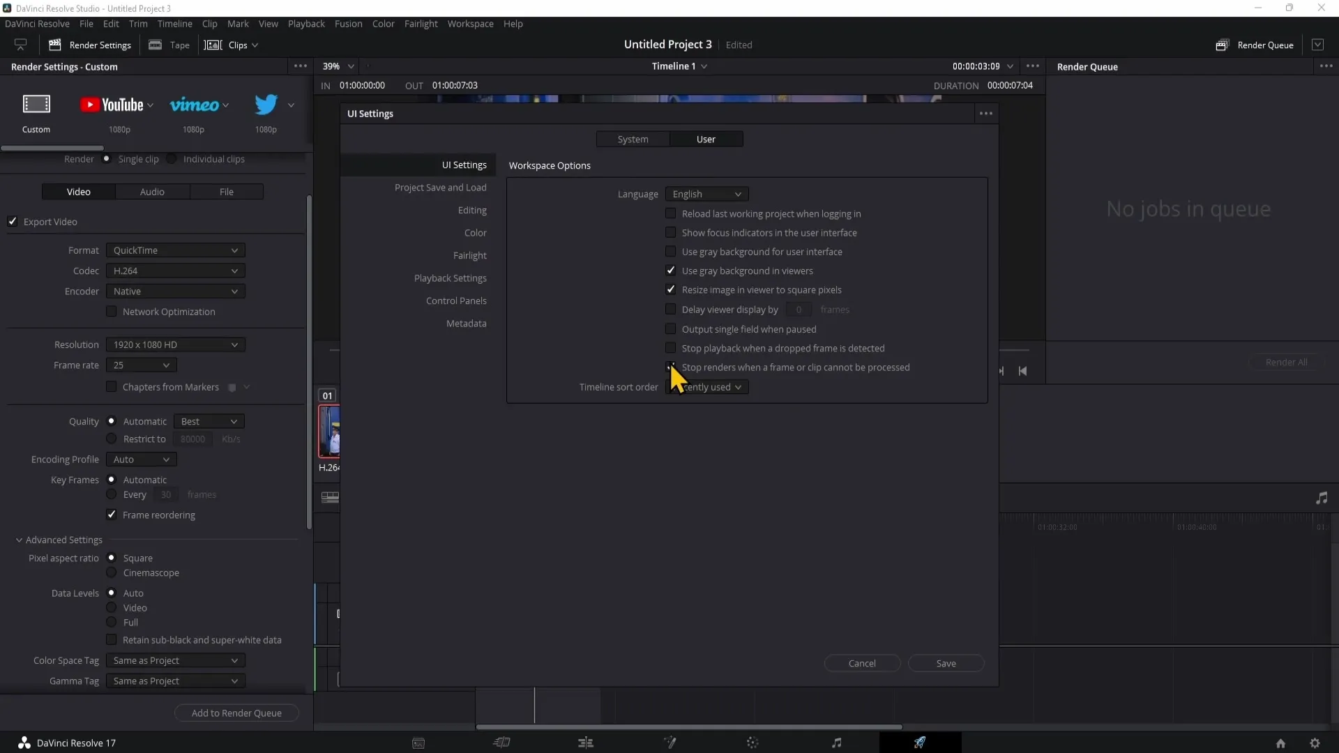 DaVinci Resolve: Renderování se nepodařilo - Úspěšně opravit chybu