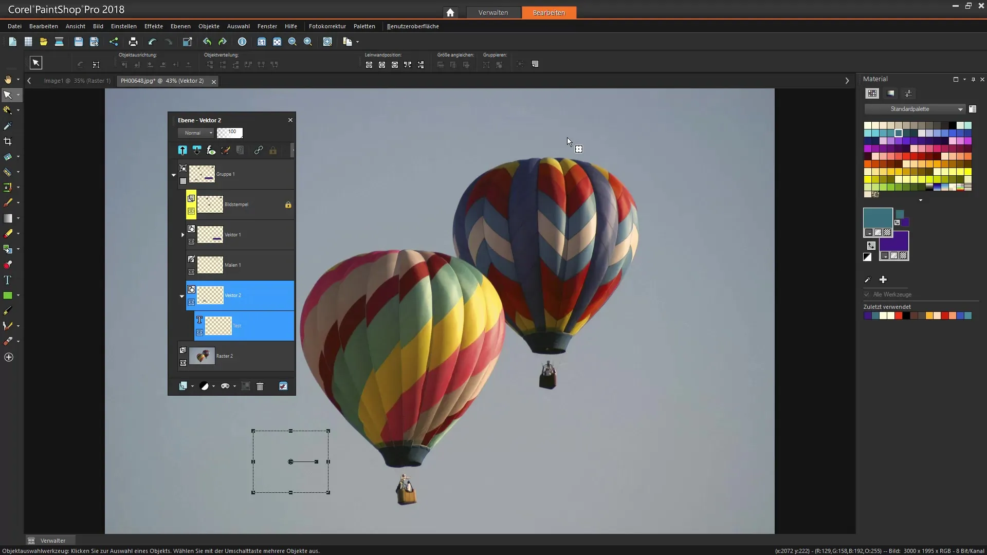 Effektiv bruke lag i Corel PaintShop Pro