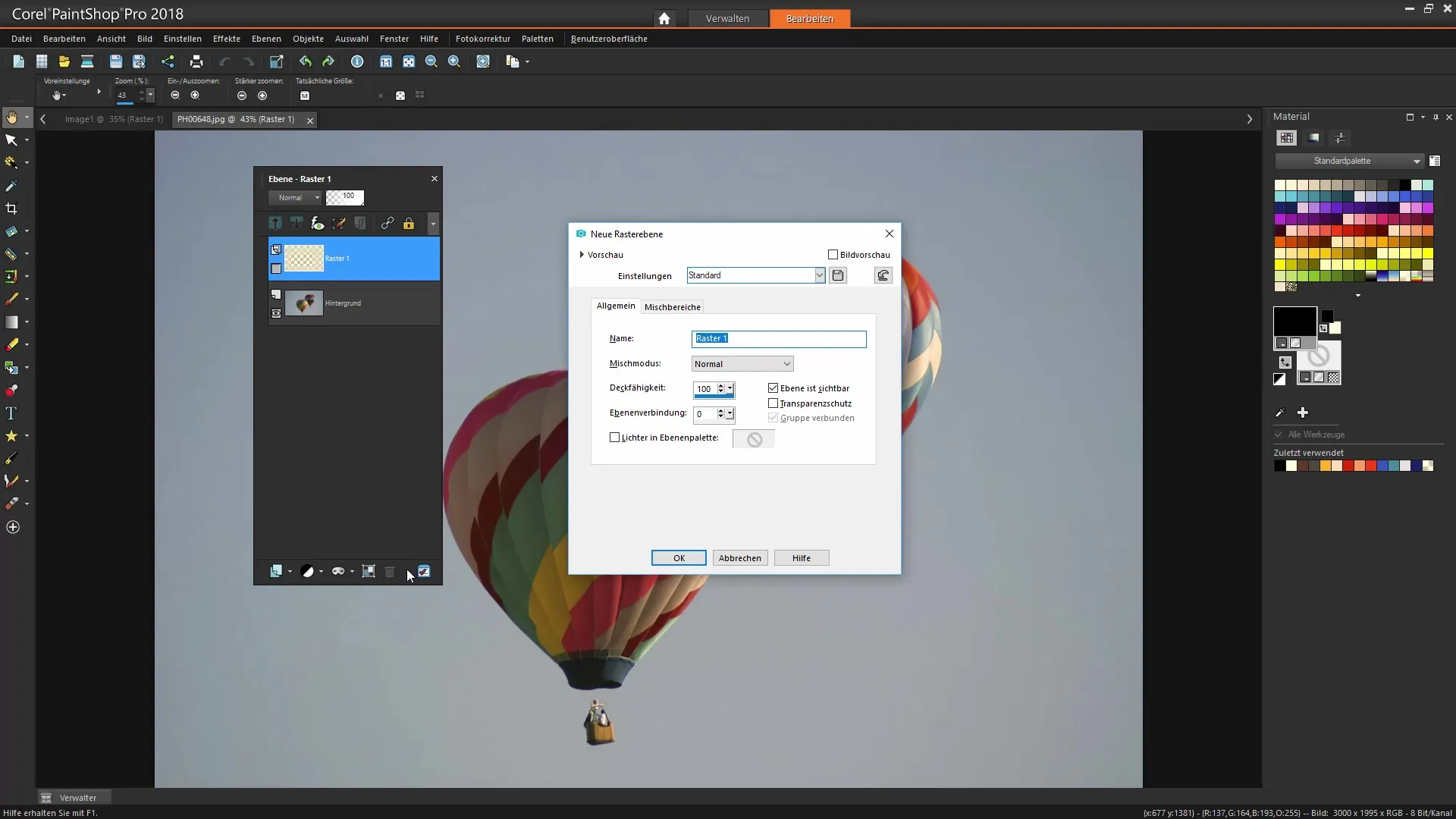 Bruke lag effektivt i Corel PaintShop Pro