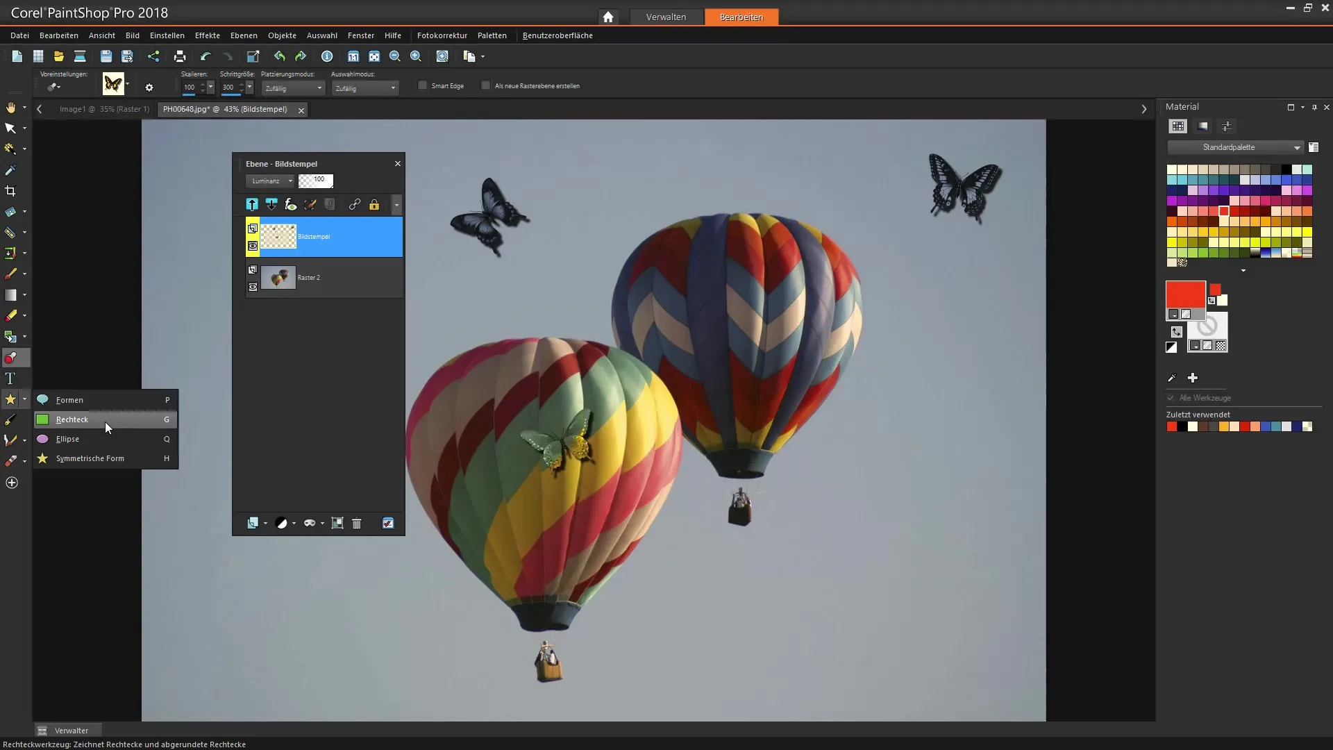 Bruke lag effektivt i Corel PaintShop Pro