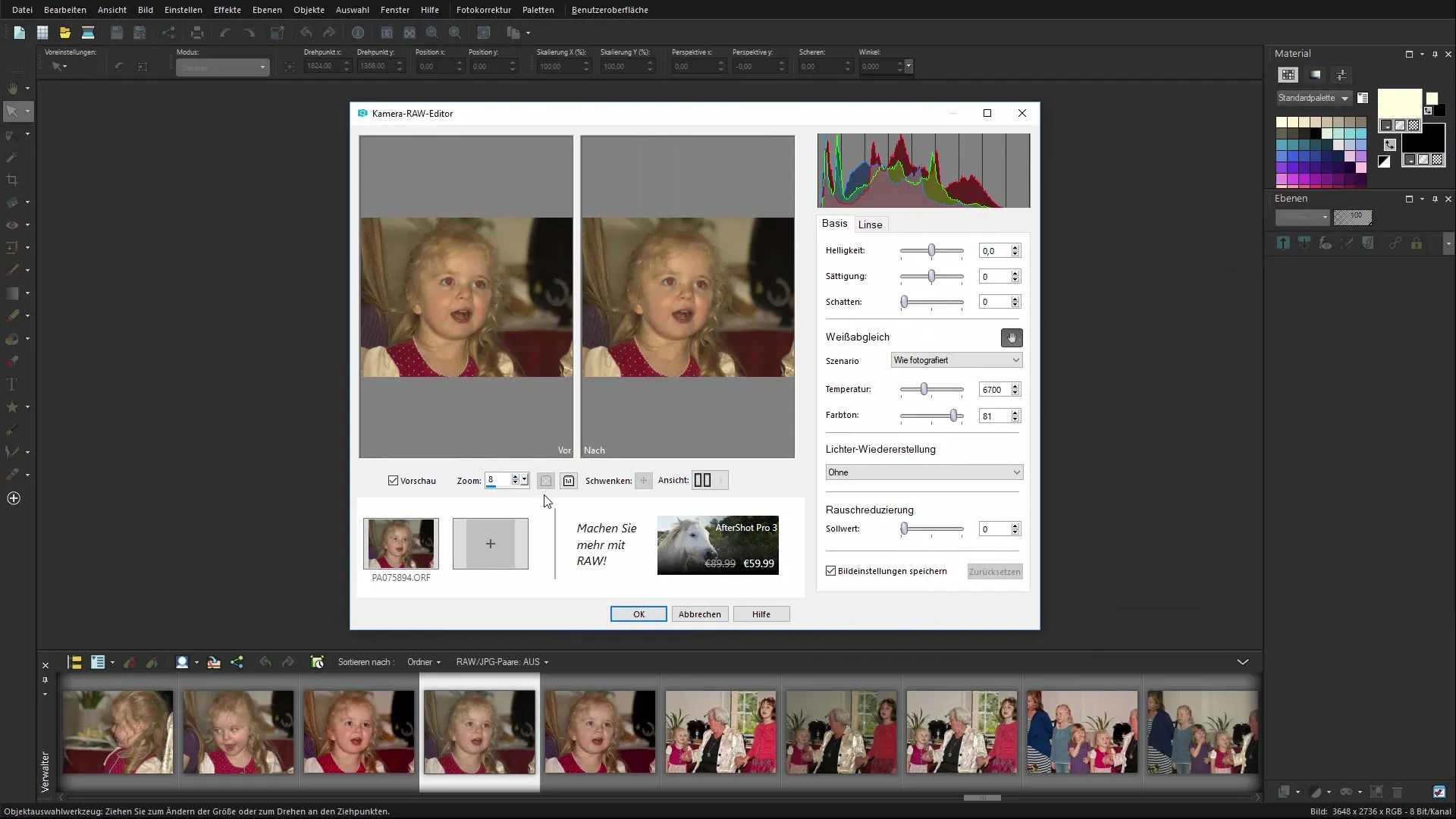 Optimalisere RAW-bilder i Corel PaintShop Pro