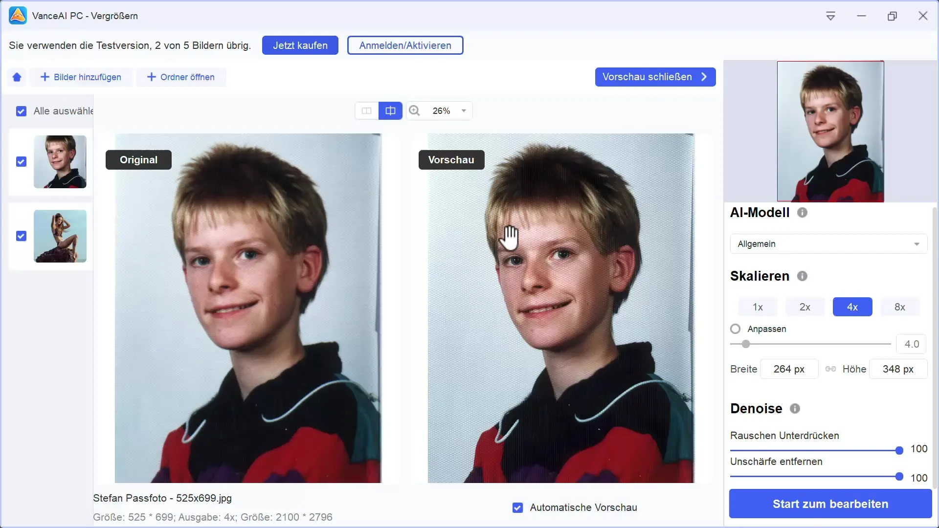 Vance AI: Ampliar imágenes y fotos de manera inteligente