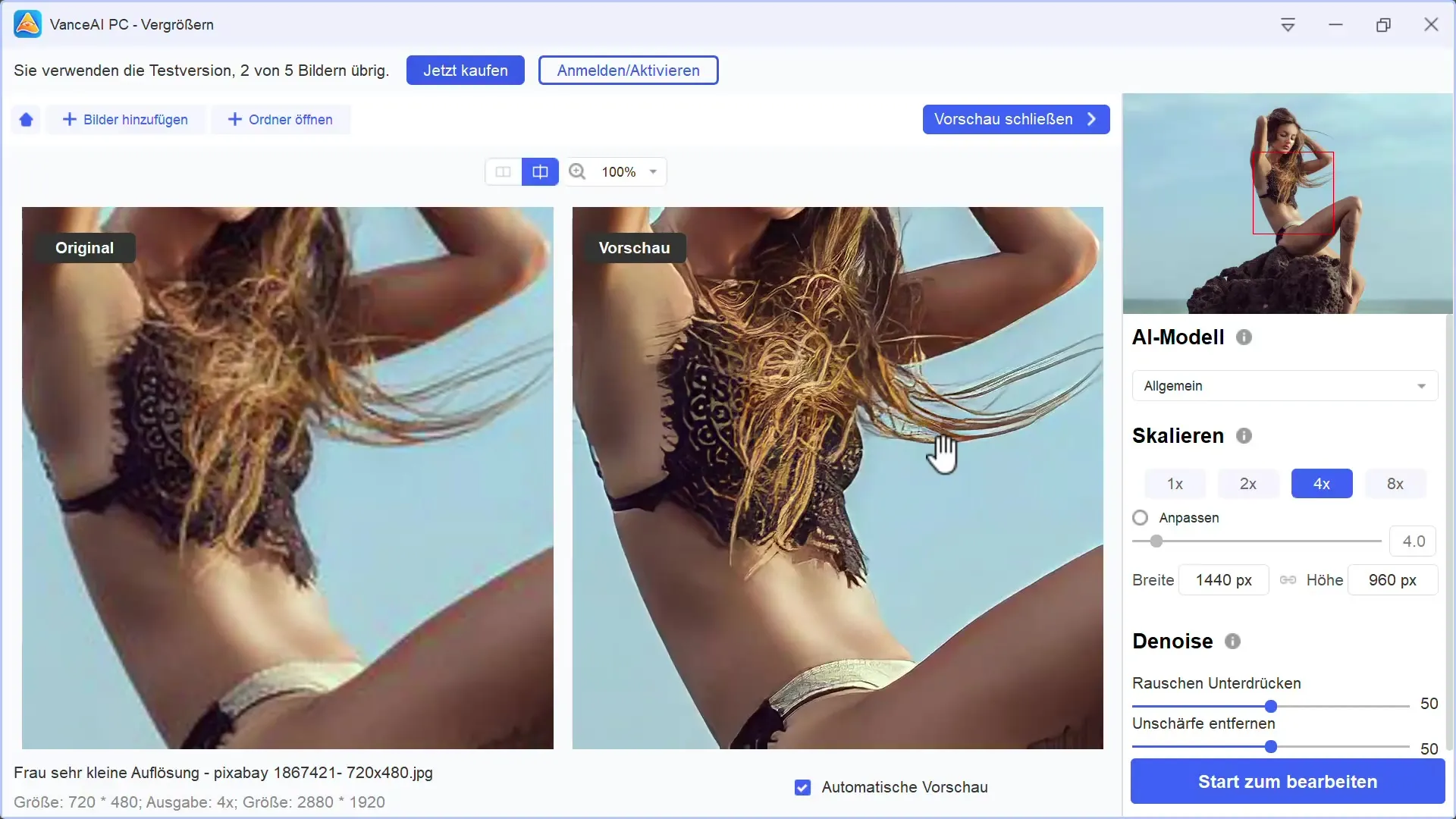 Vance AI: Ampliar imágenes y fotos de forma inteligente