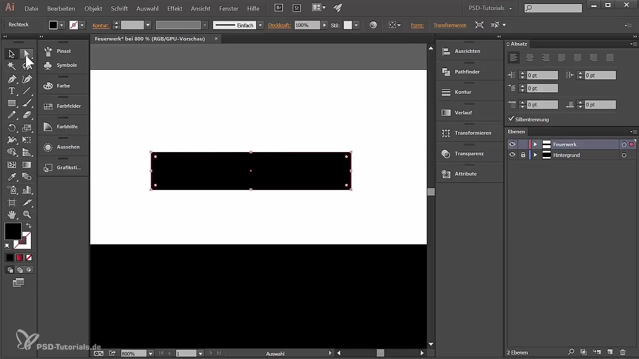 Kūrybinė fejerverkų gamyba Adobe Illustrator