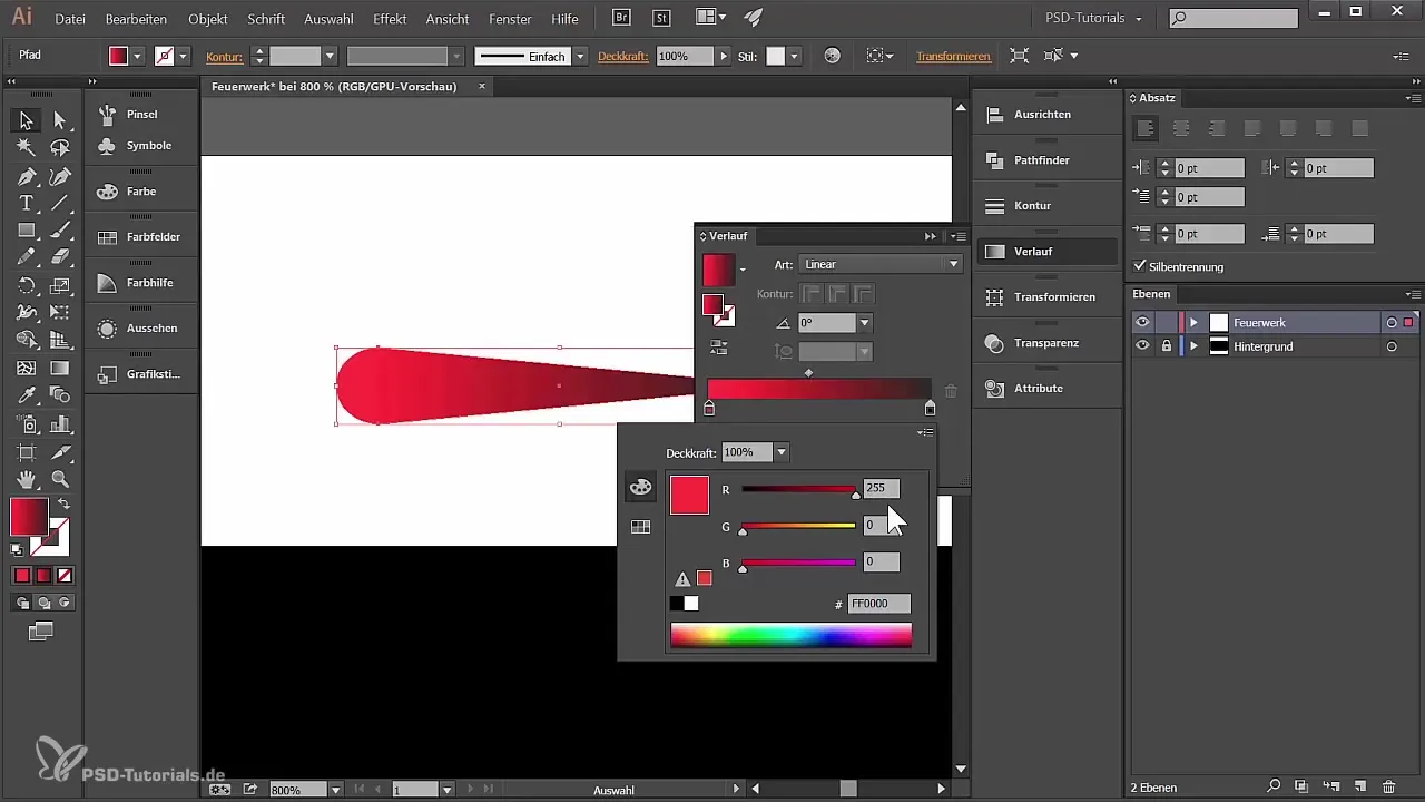 Kūrybinė fejerverkų šventė Adobe Illustrator