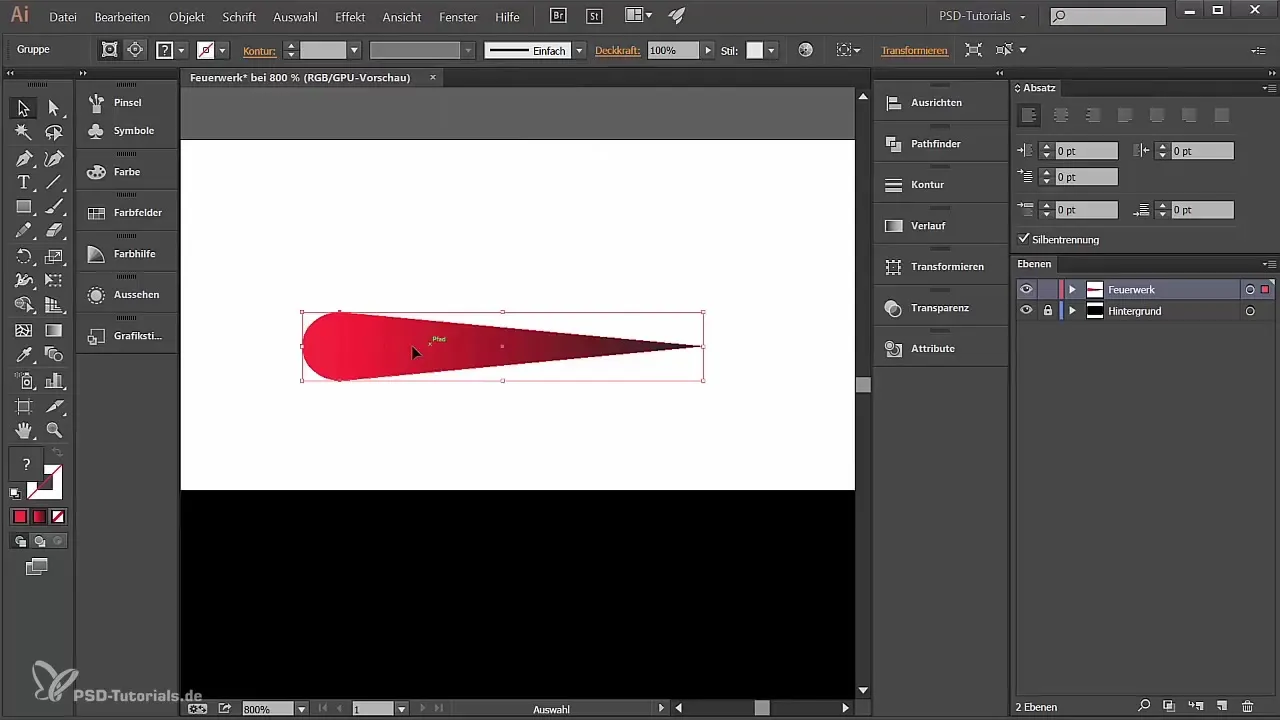 Kūrybinių fejerverkų kūrimas Adobe Illustrator