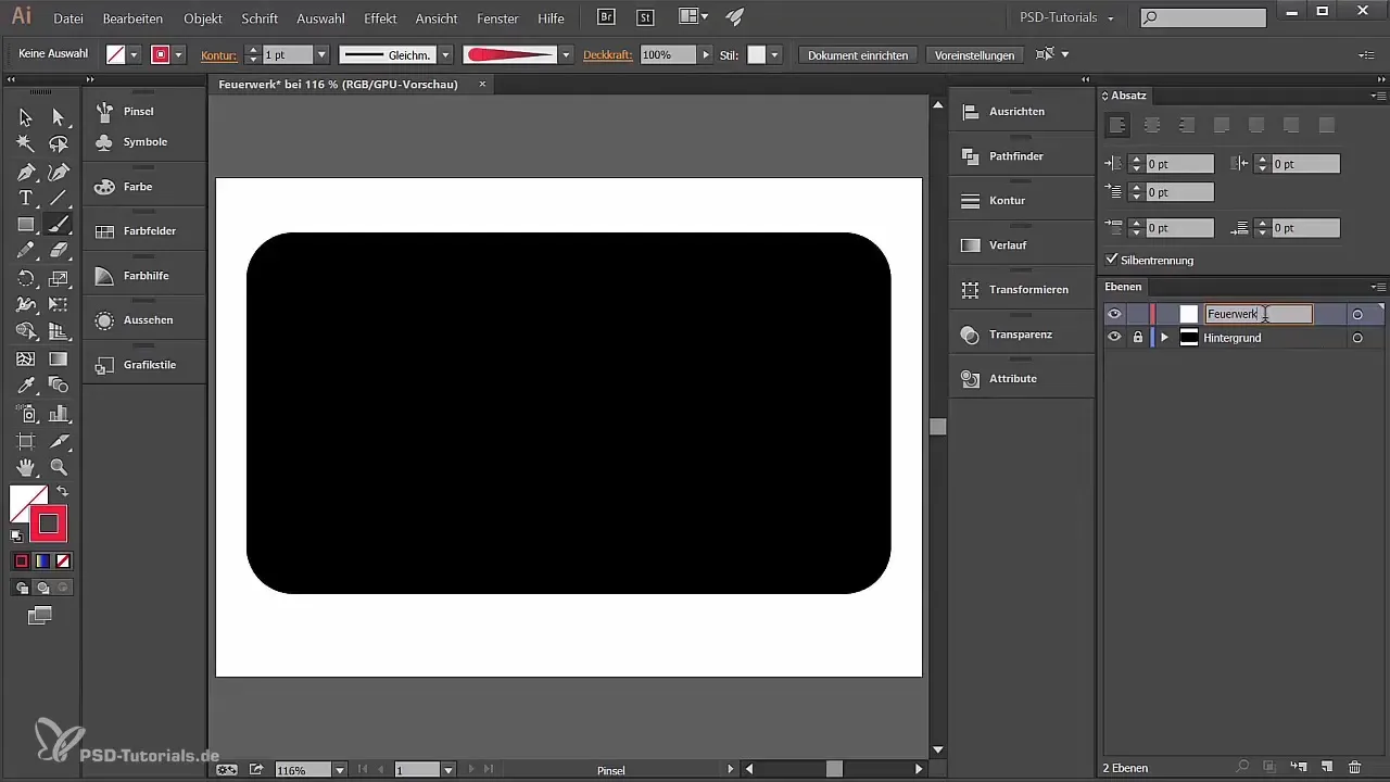 Kūrybingi fejerverkai sukurti naudojant Adobe Illustrator