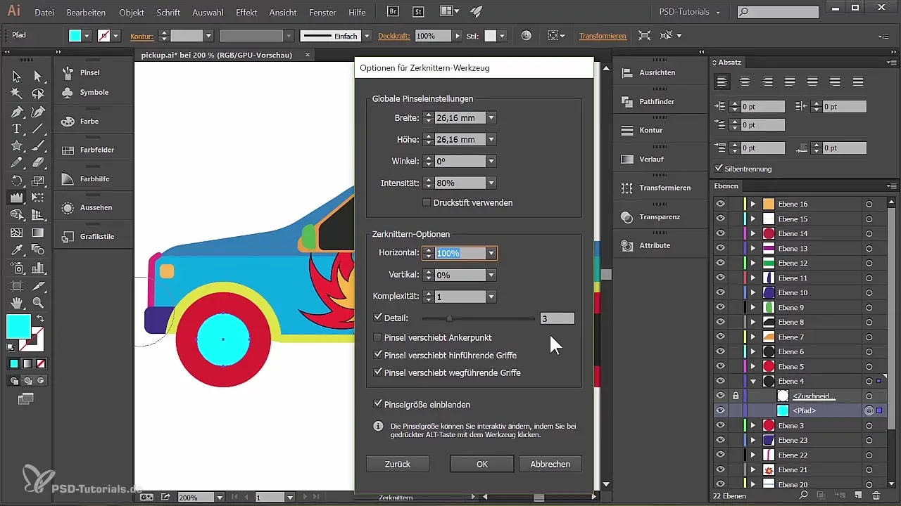 Pickup Truck dizainas Illustrator'yje – žingsnis po žingsnio instrukcija