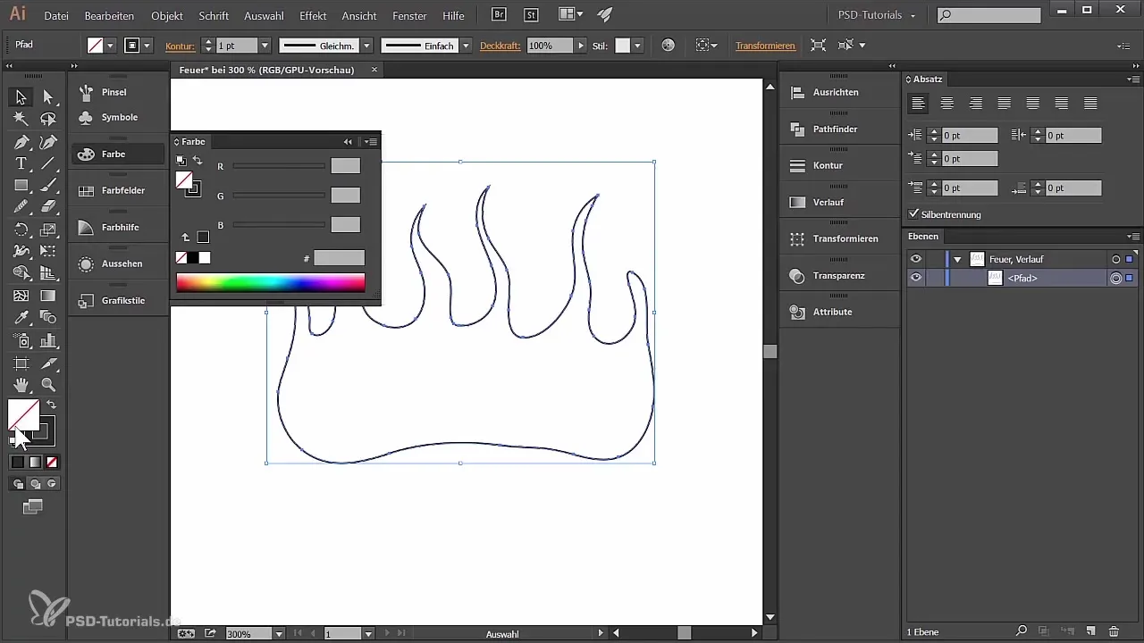 Sukurkite stilizuotą ugnį Adobe Illustrator programoje