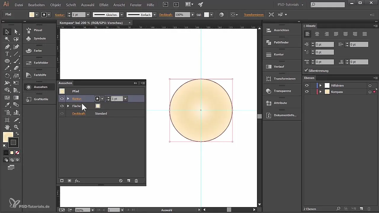 Kompaso kūrimas Adobe Illustrator – žingsnis po žingsnio vadovas